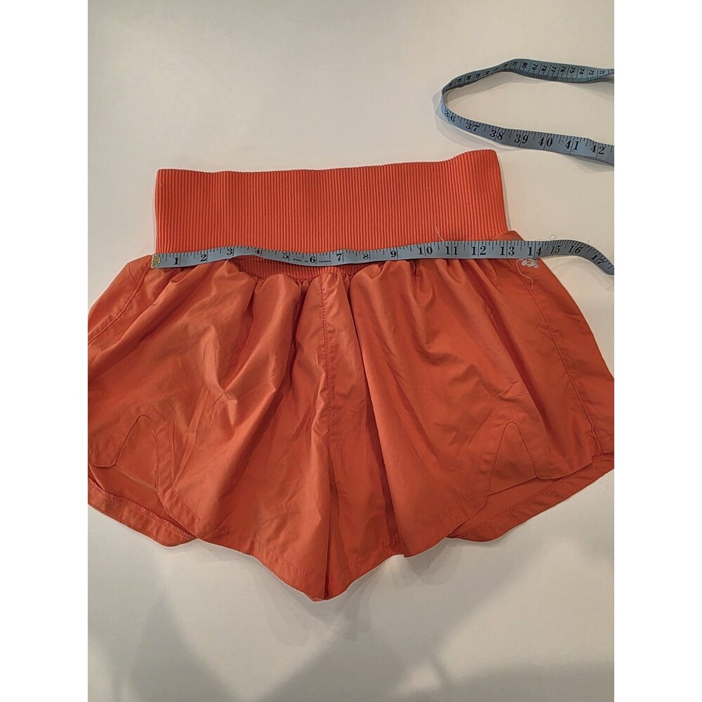 Free People Carpe Diem Shorts Orange FP Movement Athletic Dancer Size Large - Picture 7 of 8